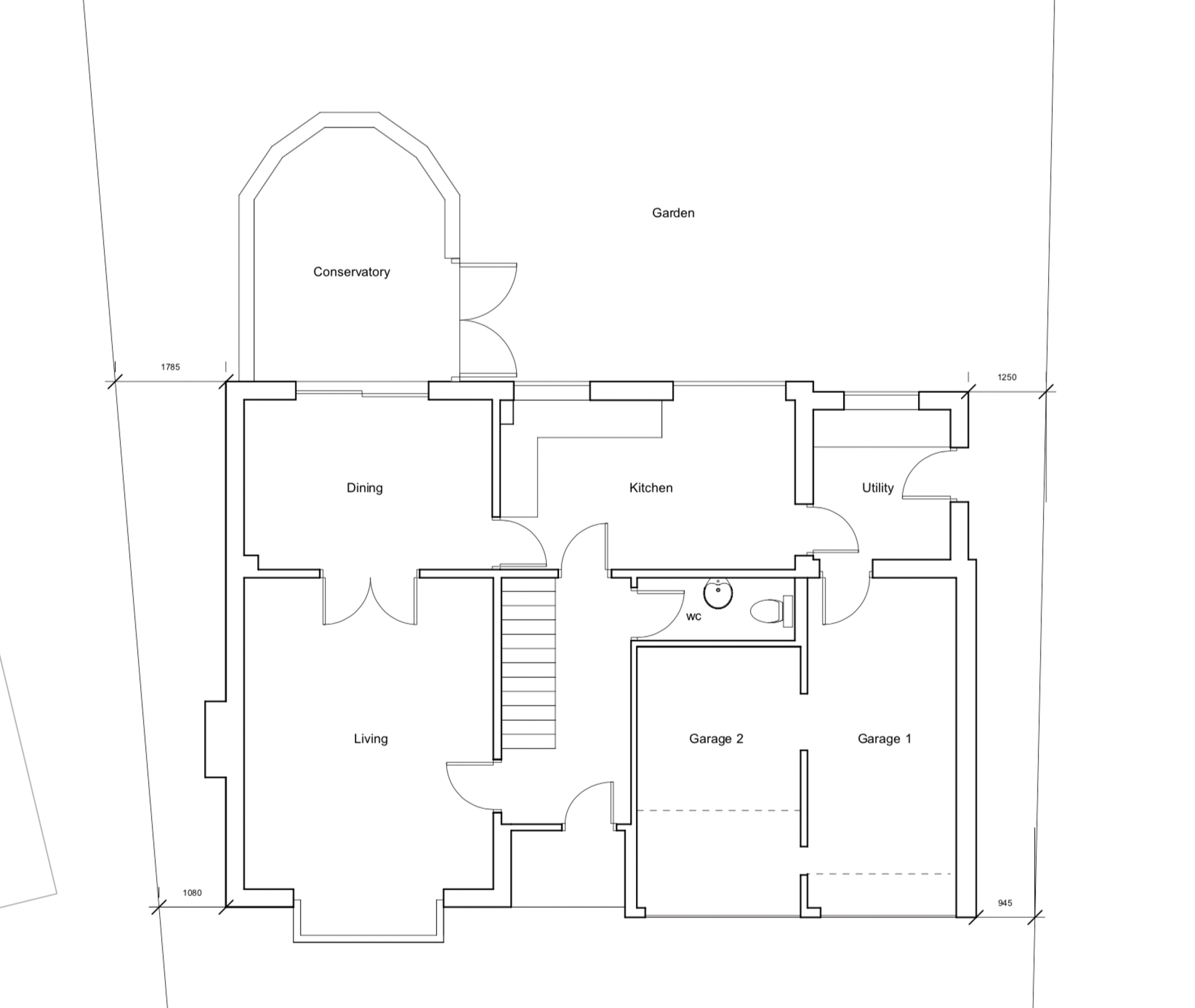 Larch Architects Willowbank Road - Ground Floor Drawings